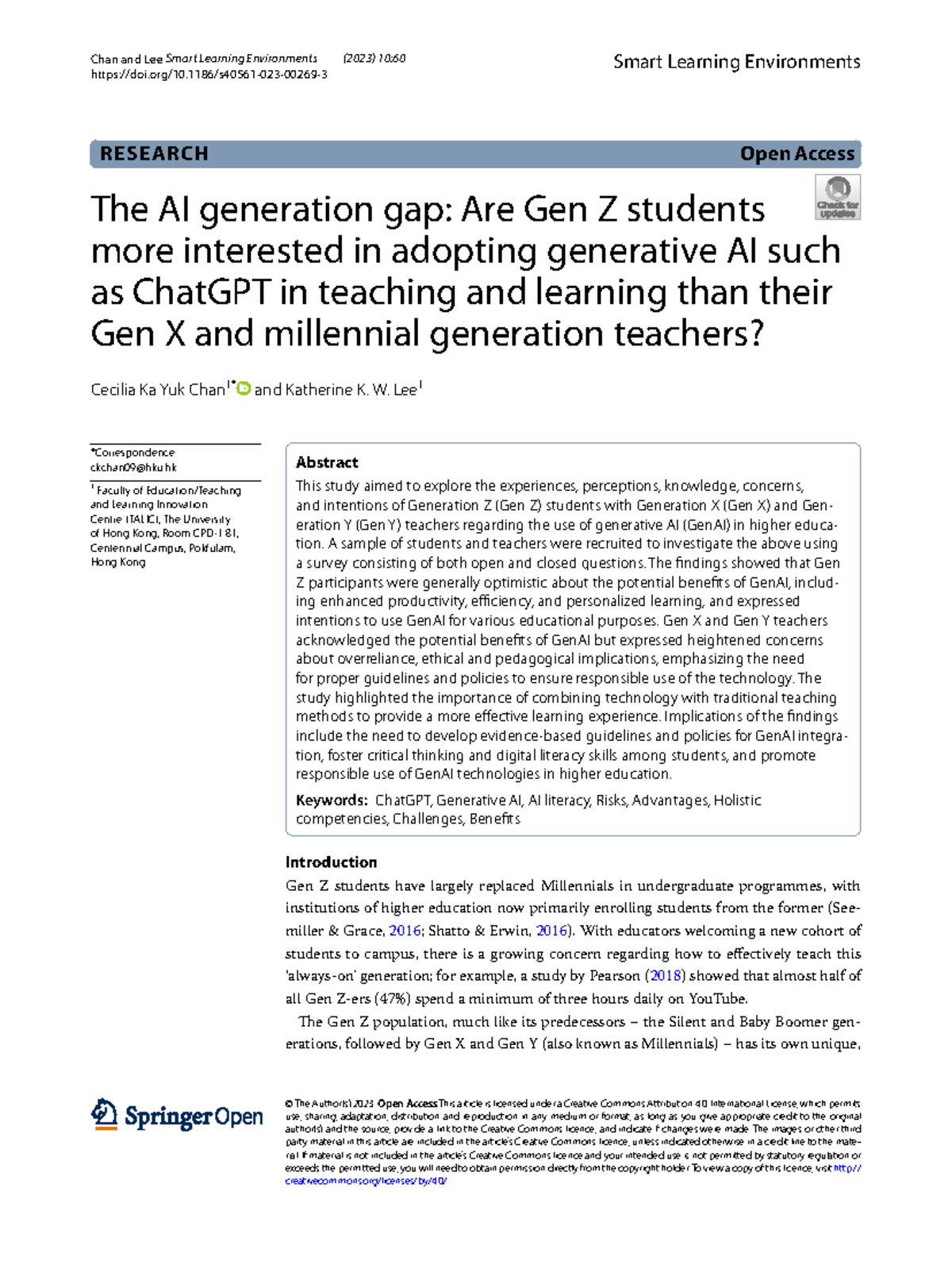 The AI Generation Gap: Gen Z vs. Teachers on GenAI Use - Studocu
