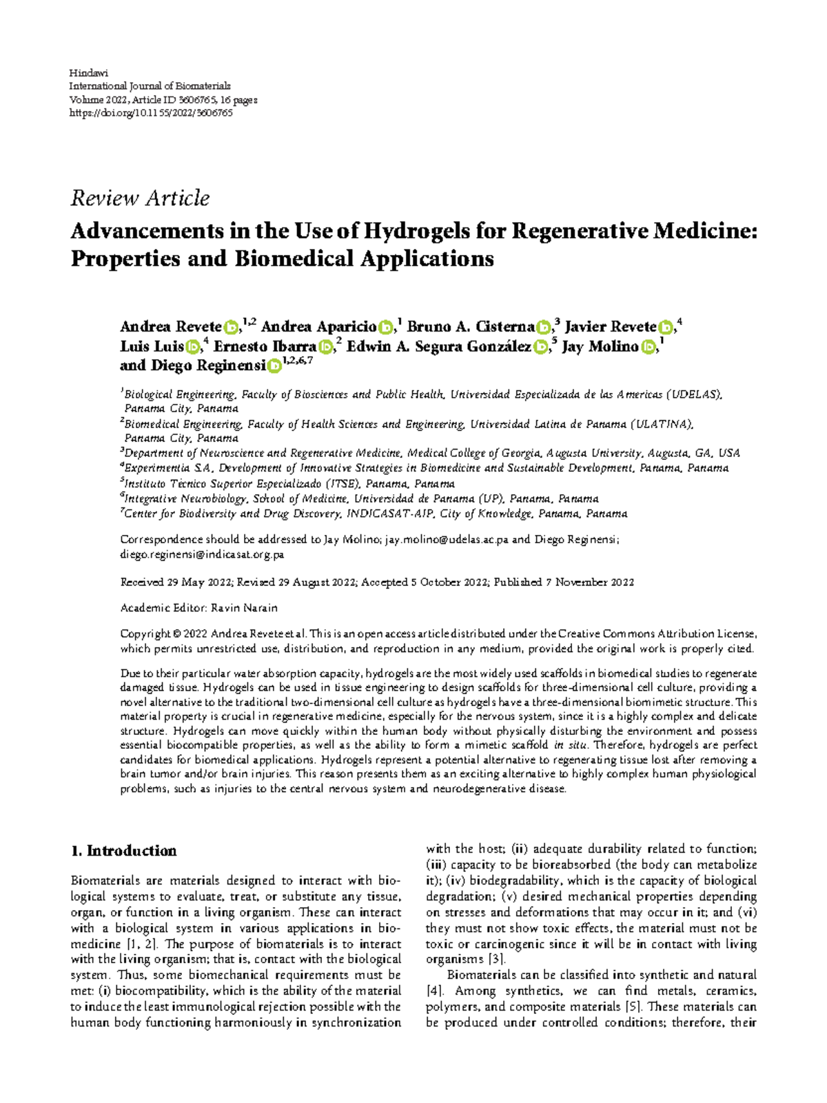 Advancements in Hydrogel Applications for Regenerative Medicine ...