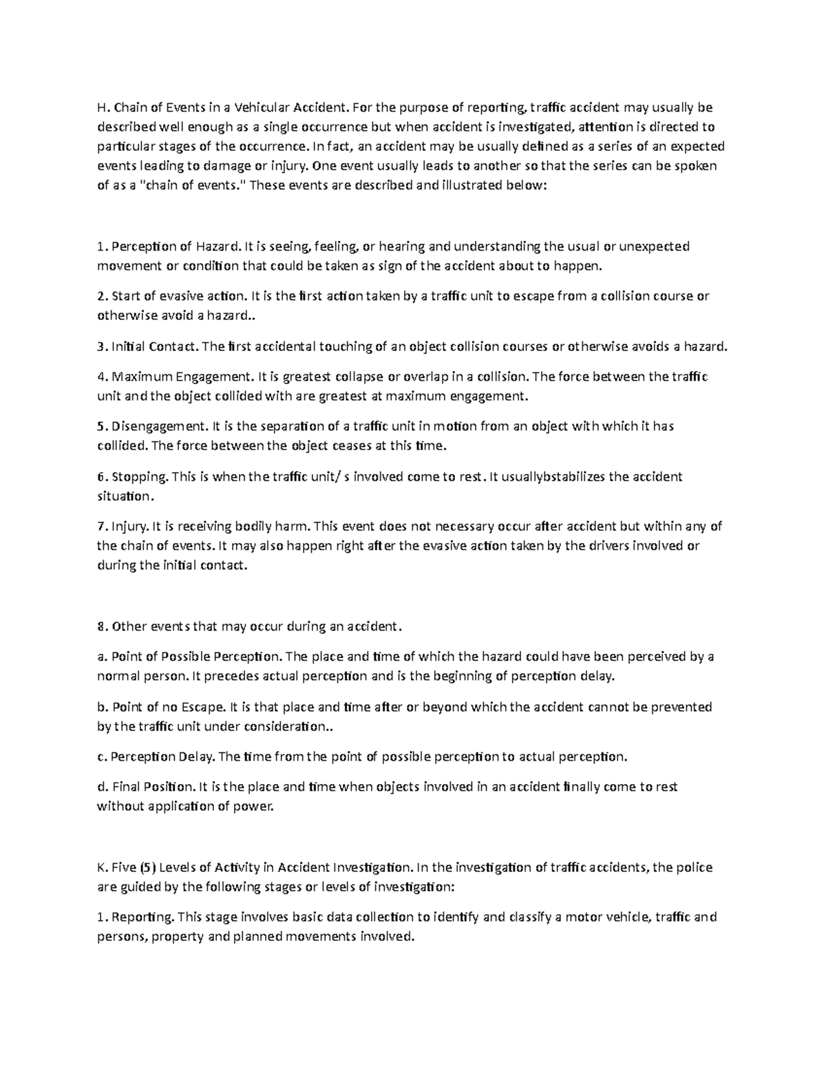 Traffic Management & Accident Investigation - Driving Module 4 Insights ...