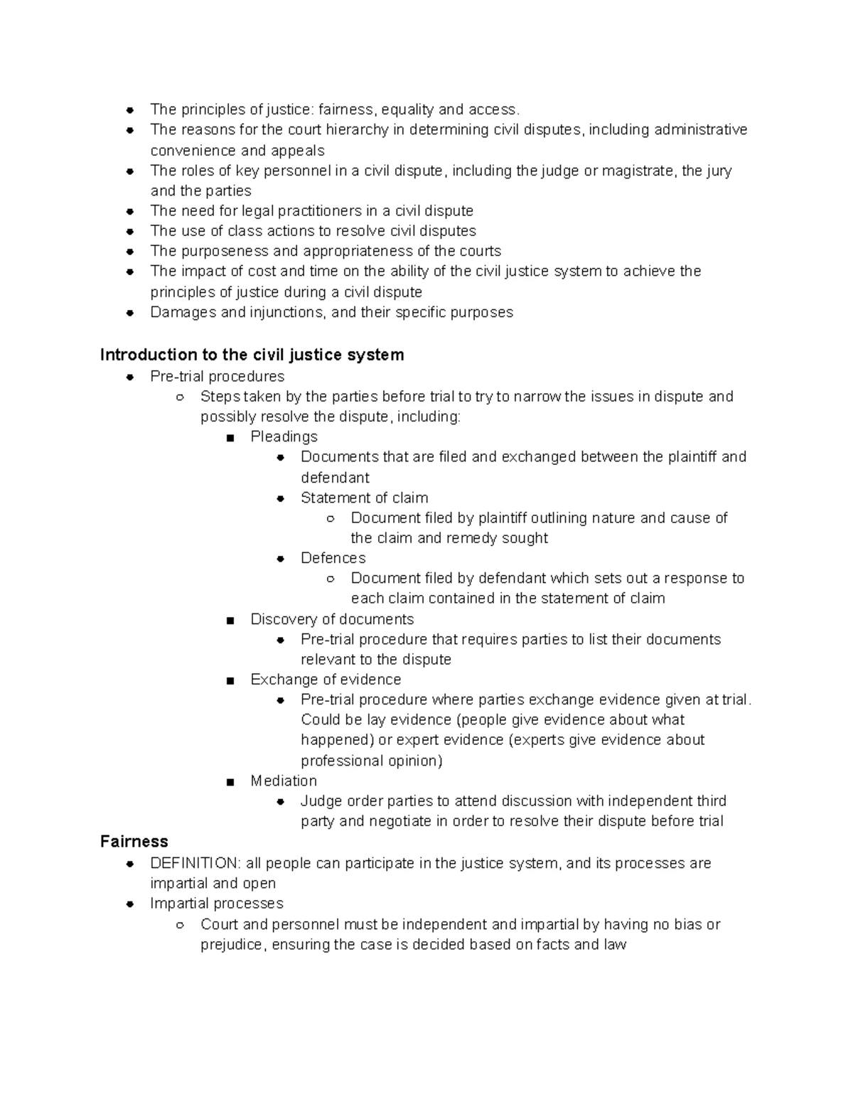 Legal Studies AOS 1A Unit 3 Notes on Law-Making Powers and Parliament ...