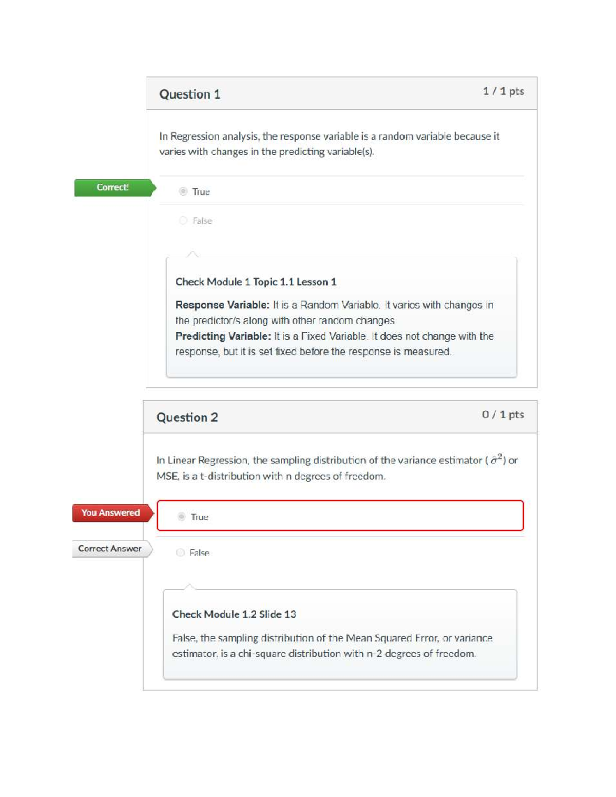 Practice Midterm 1 Quiz: Regression Analysis Concepts and Applications ...