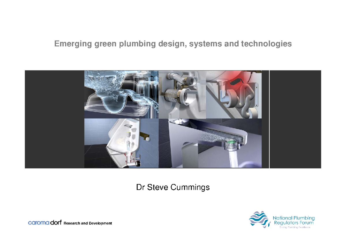 519 Master Plumber Green Plumbing Design: Technologies & Innovations ...