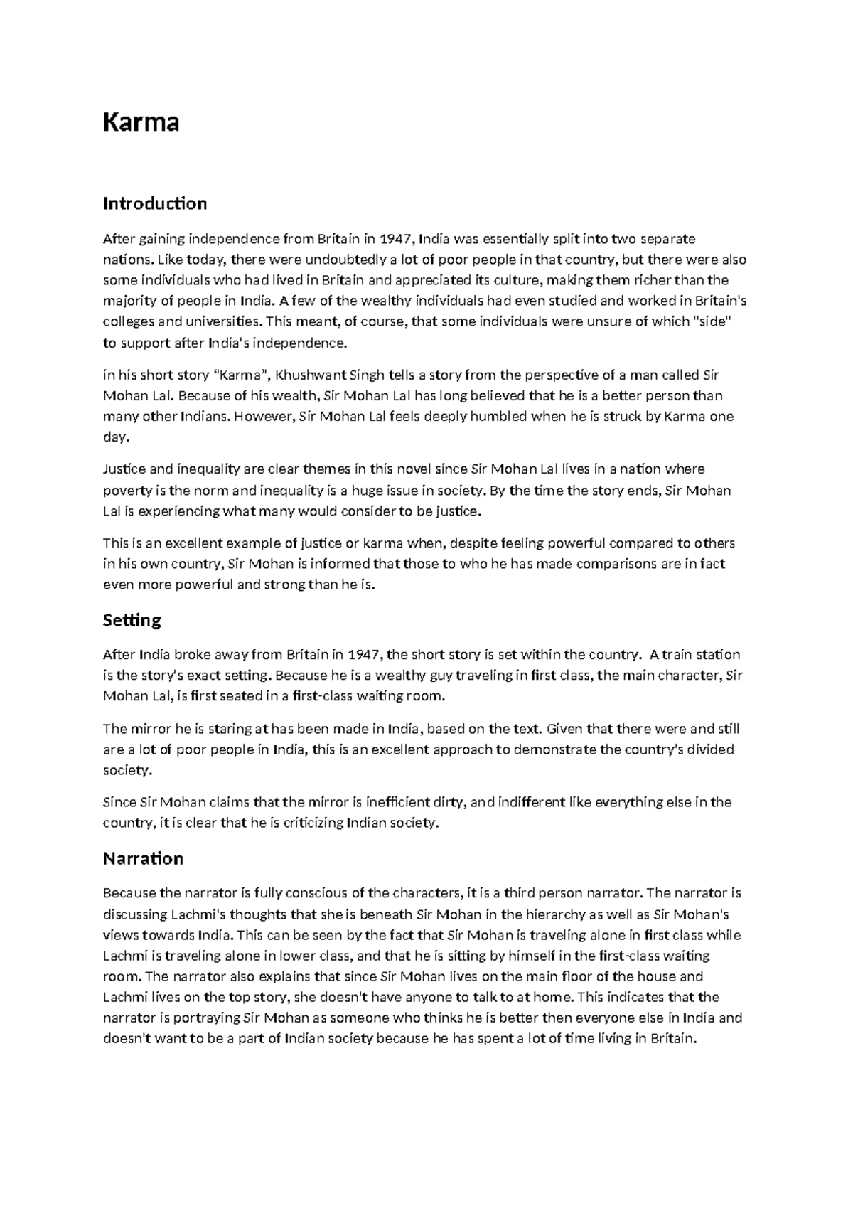 Analysis of 