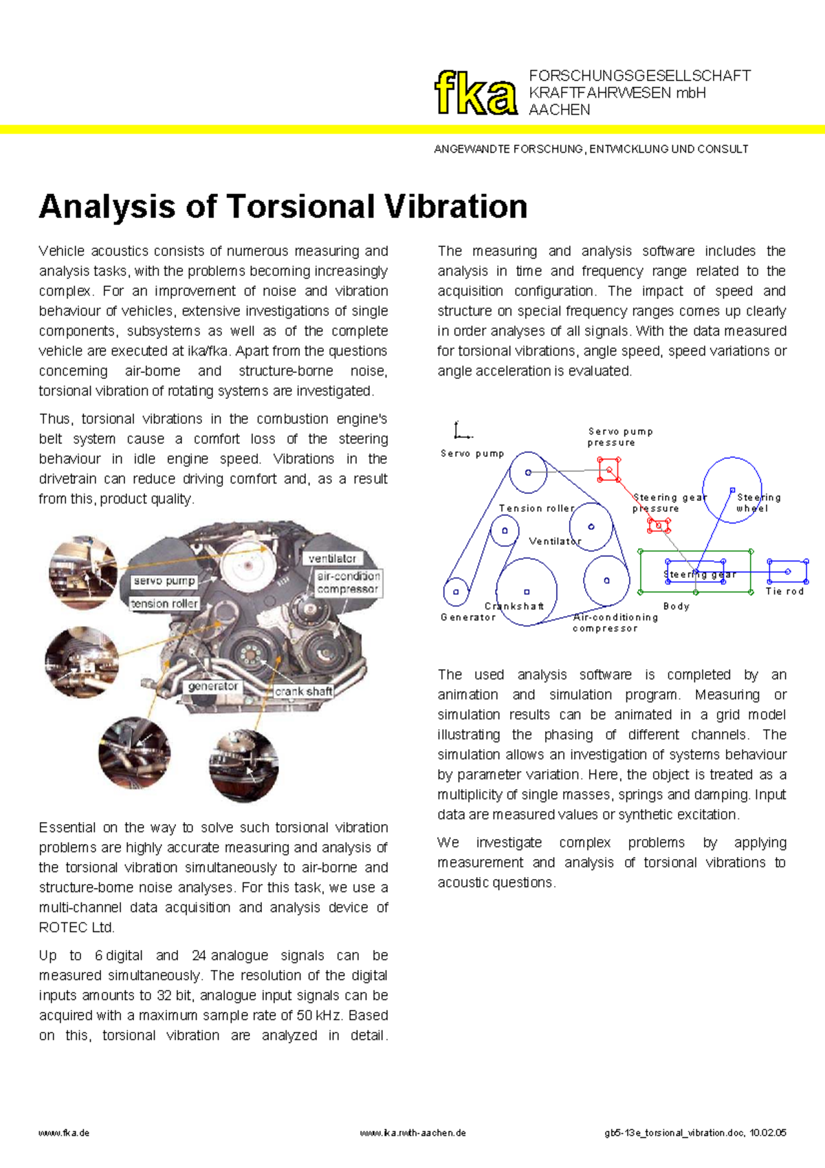 Analysis of Torsional Vibration in Vehicle Acoustics (Gb5-13e) - Studocu