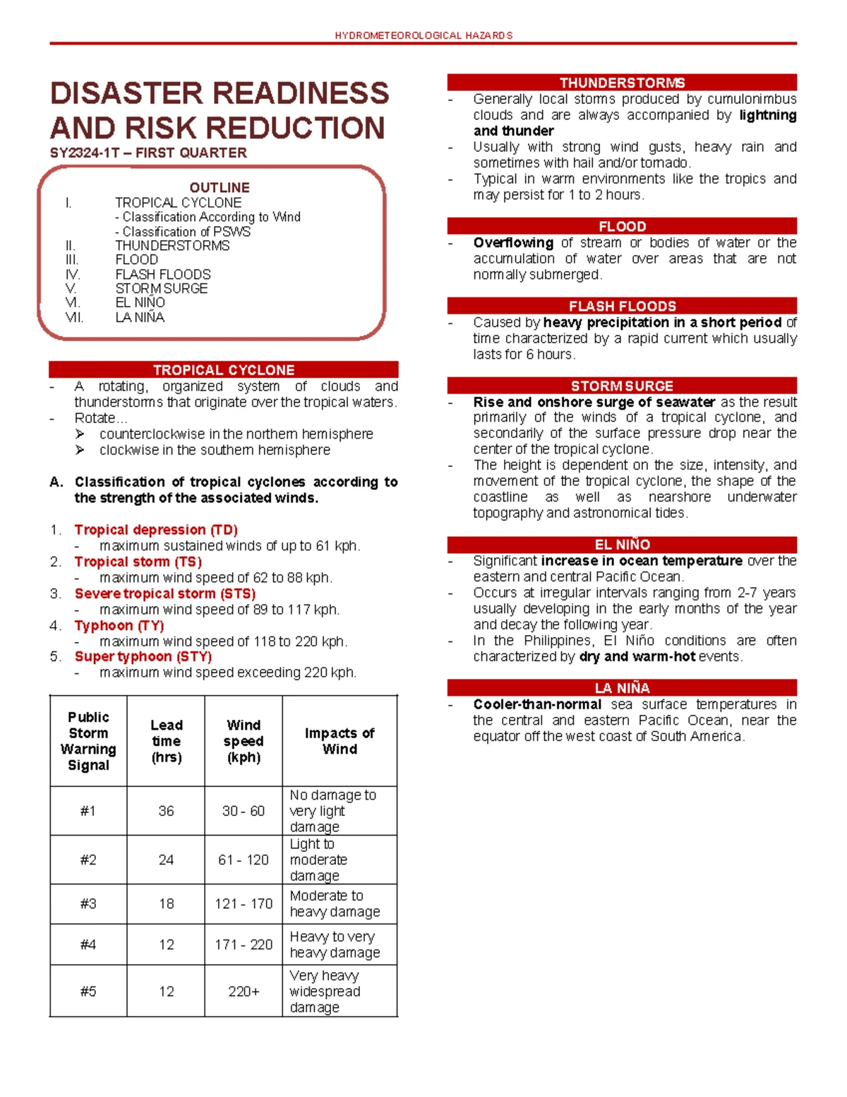 DISASTER READINESS & RISK REDUCTION: PHILIPPINE VOLCANIC HAZARDS ...