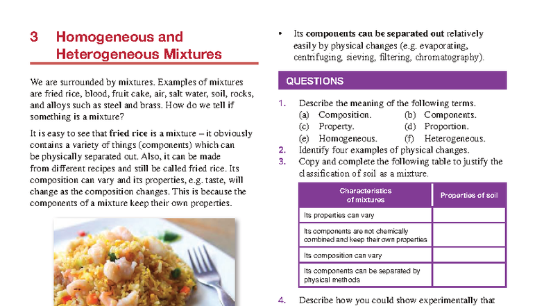02. Homogeneous vs. Heterogeneous Mixtures: Module 1 Overview - Studocu