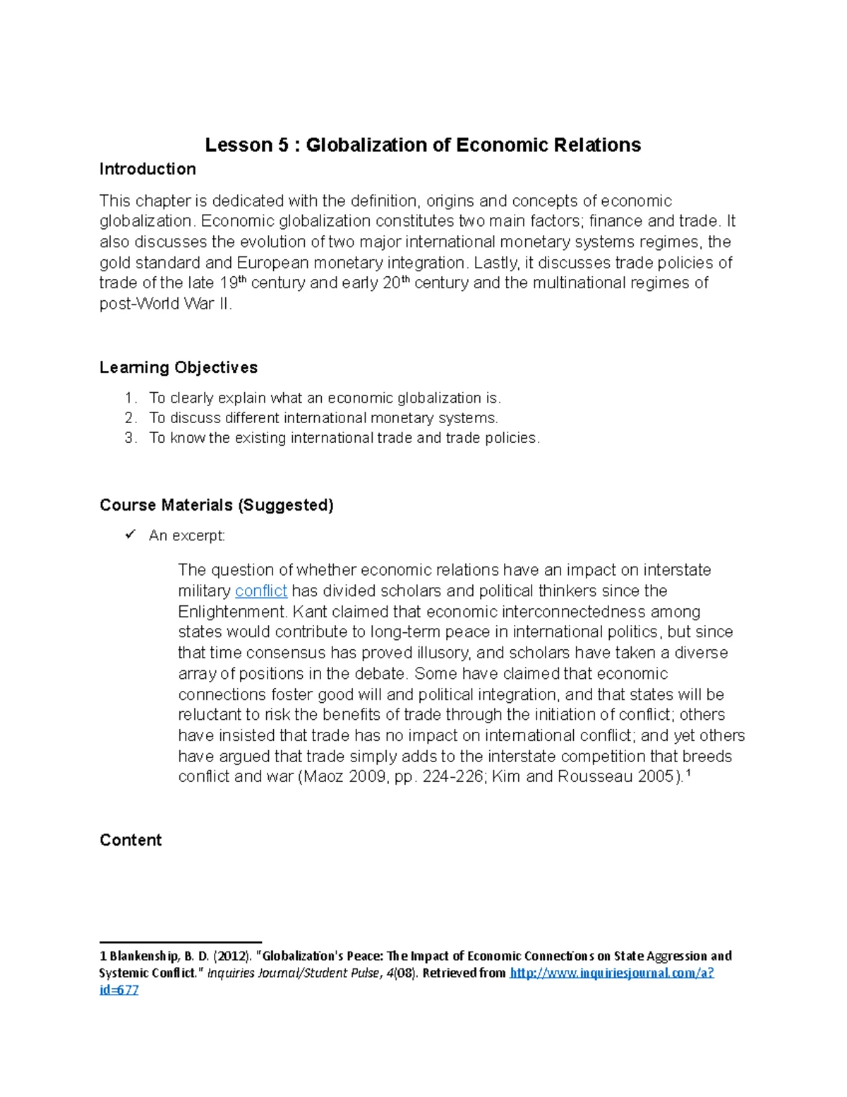 Inflation and Unemployment: Analysis and Effects on Economy - Studocu