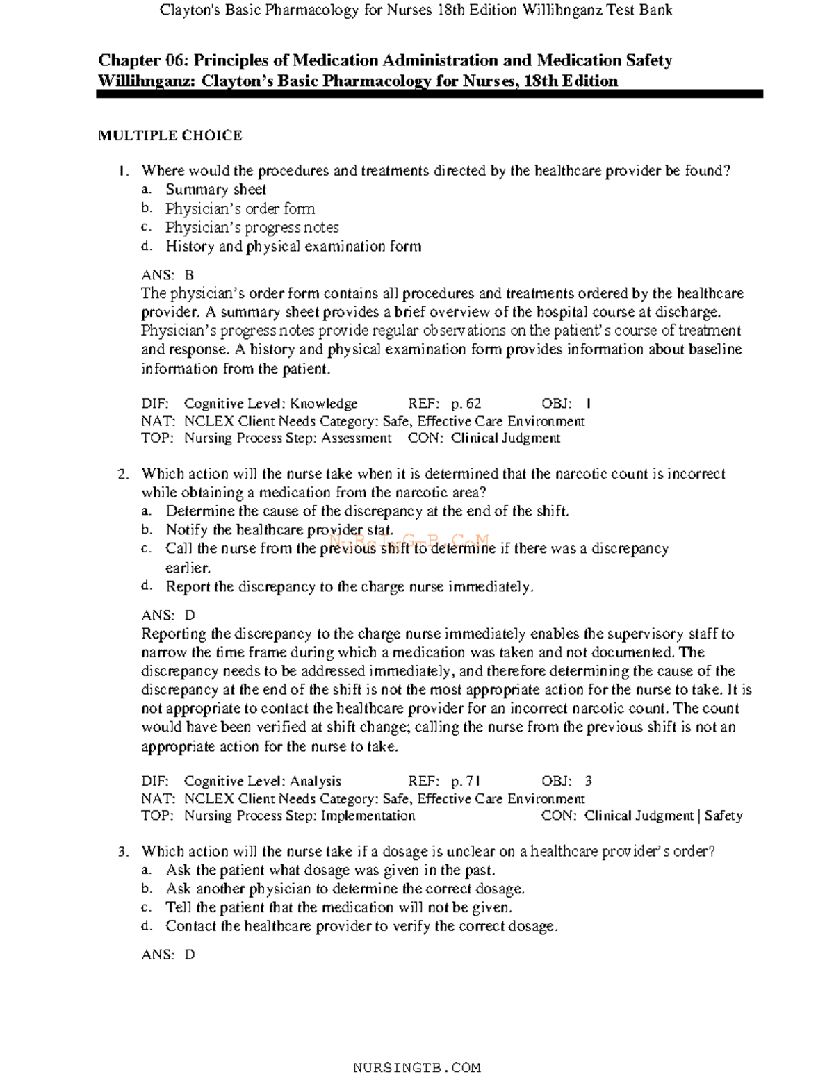 Ch 6: Principles of Medication Administration & Safety - Nurse ...