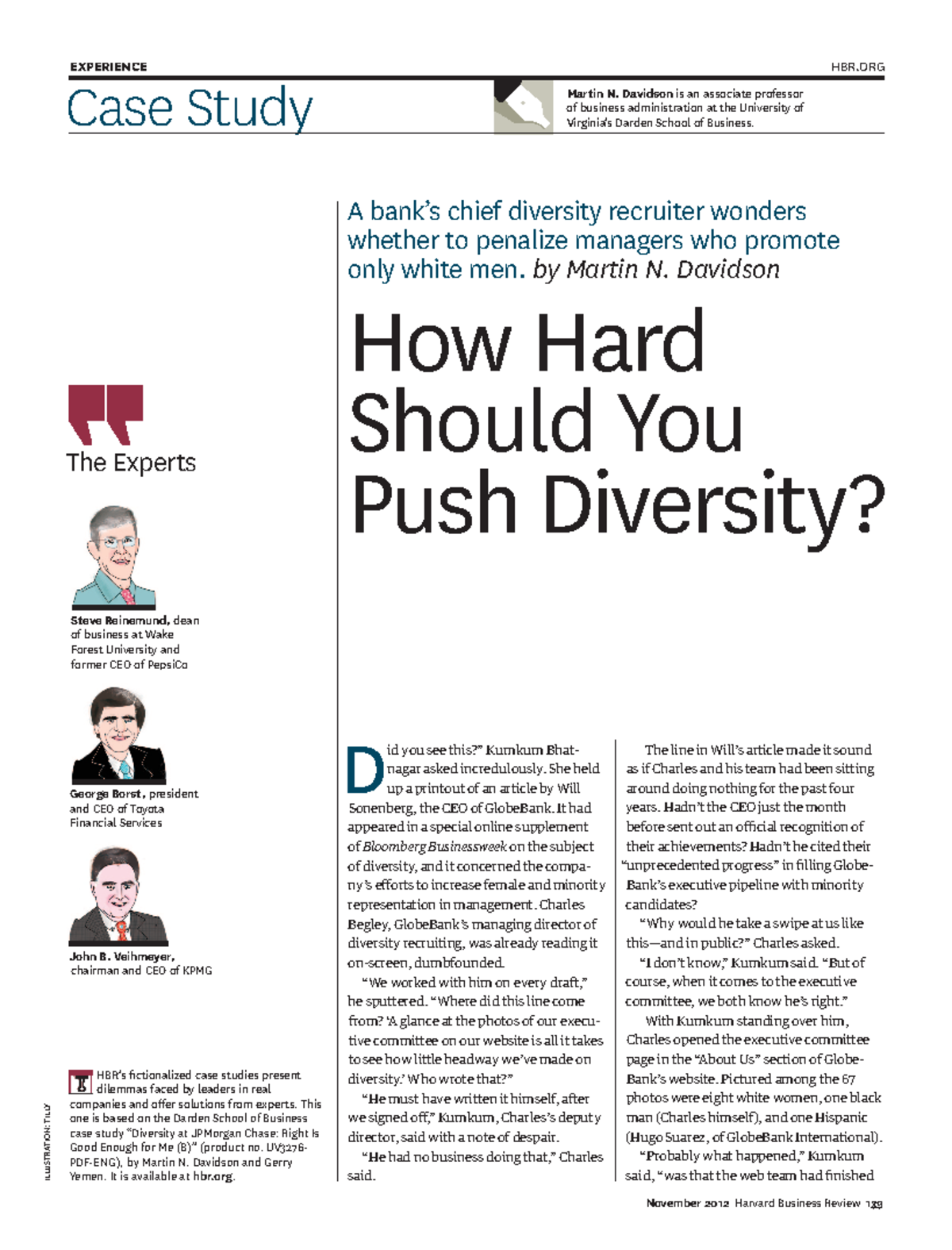 MT HRM Case Study 2020 - Diversity Dilemmas at GlobeBank - Studocu