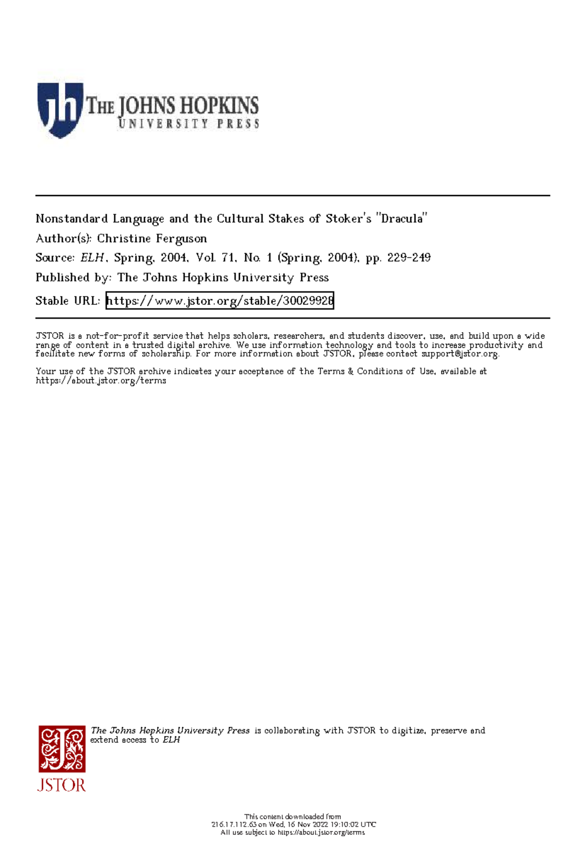 Article 2 - drac - Nonstandard Language and the Cultural Stakes of ...