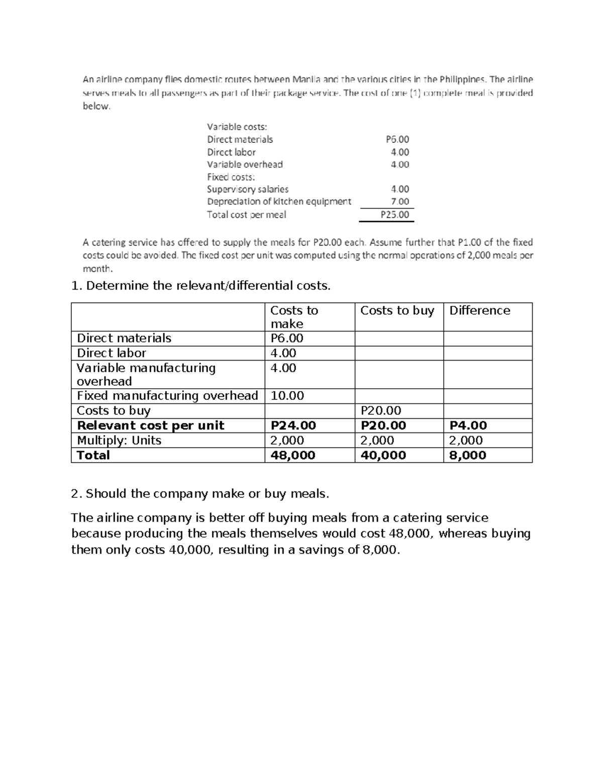 SCM 12 Quiz 1 - Strategies for Cost Analysis and Decision Making - Studocu
