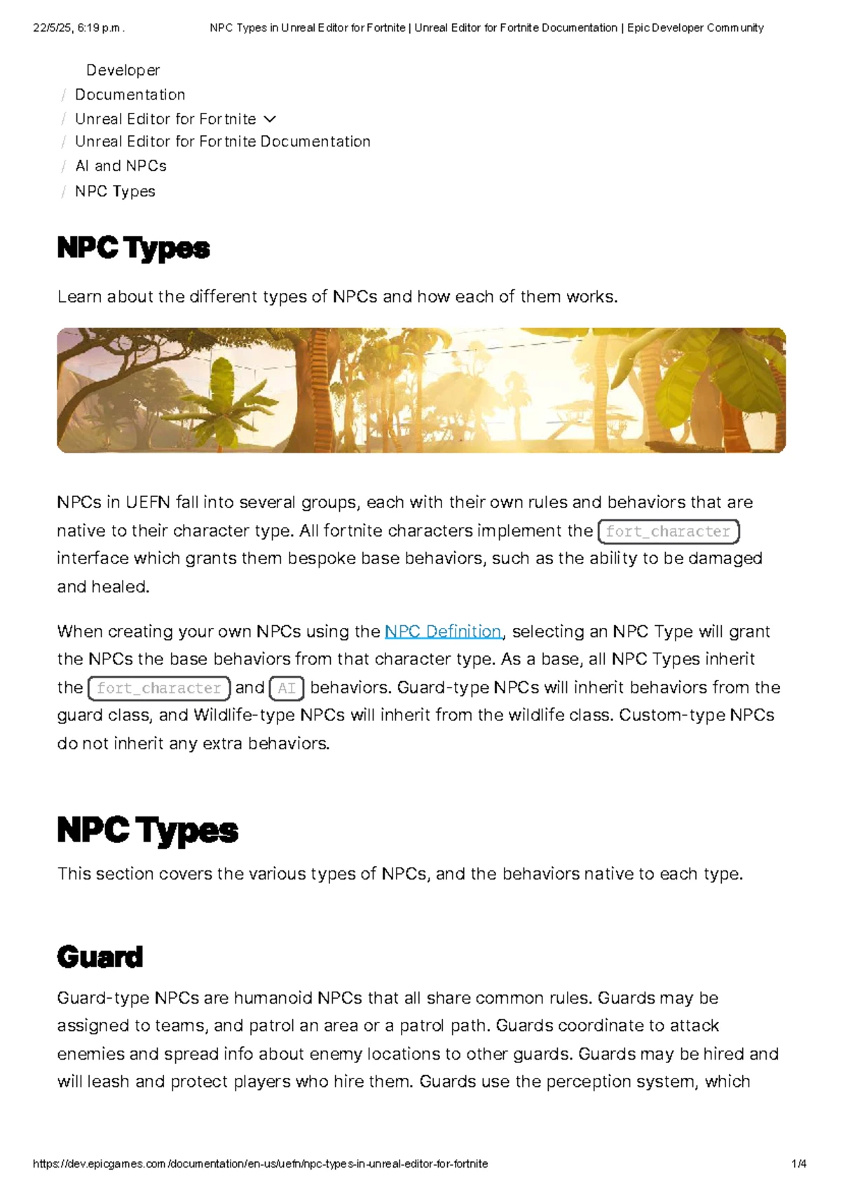 Using NPC Character Definitions in Unreal Editor for Fortnite (UE4 ...