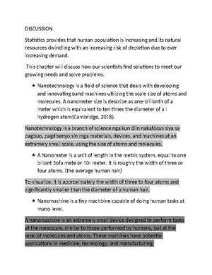 Report IN STS - Unit 6: Exploring the Impact of Nanotechnology - Studocu