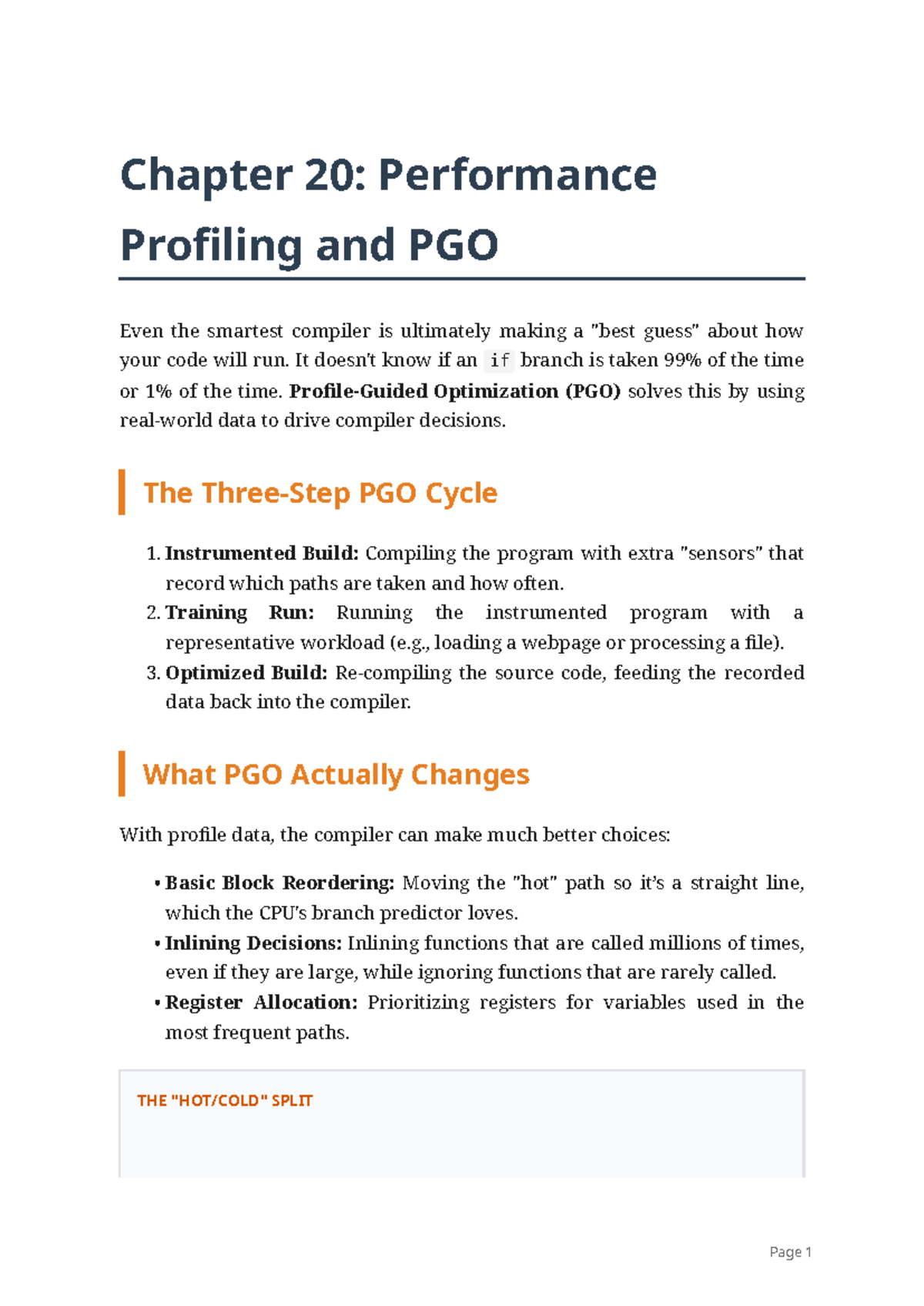 Chapter 20: Performance Profiling & PGO Insights - Studocu