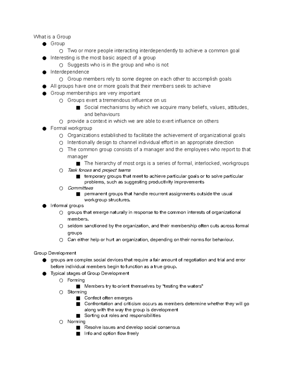Chapter 7 - Understanding Group Dynamics and Teamwork Concepts - Studocu