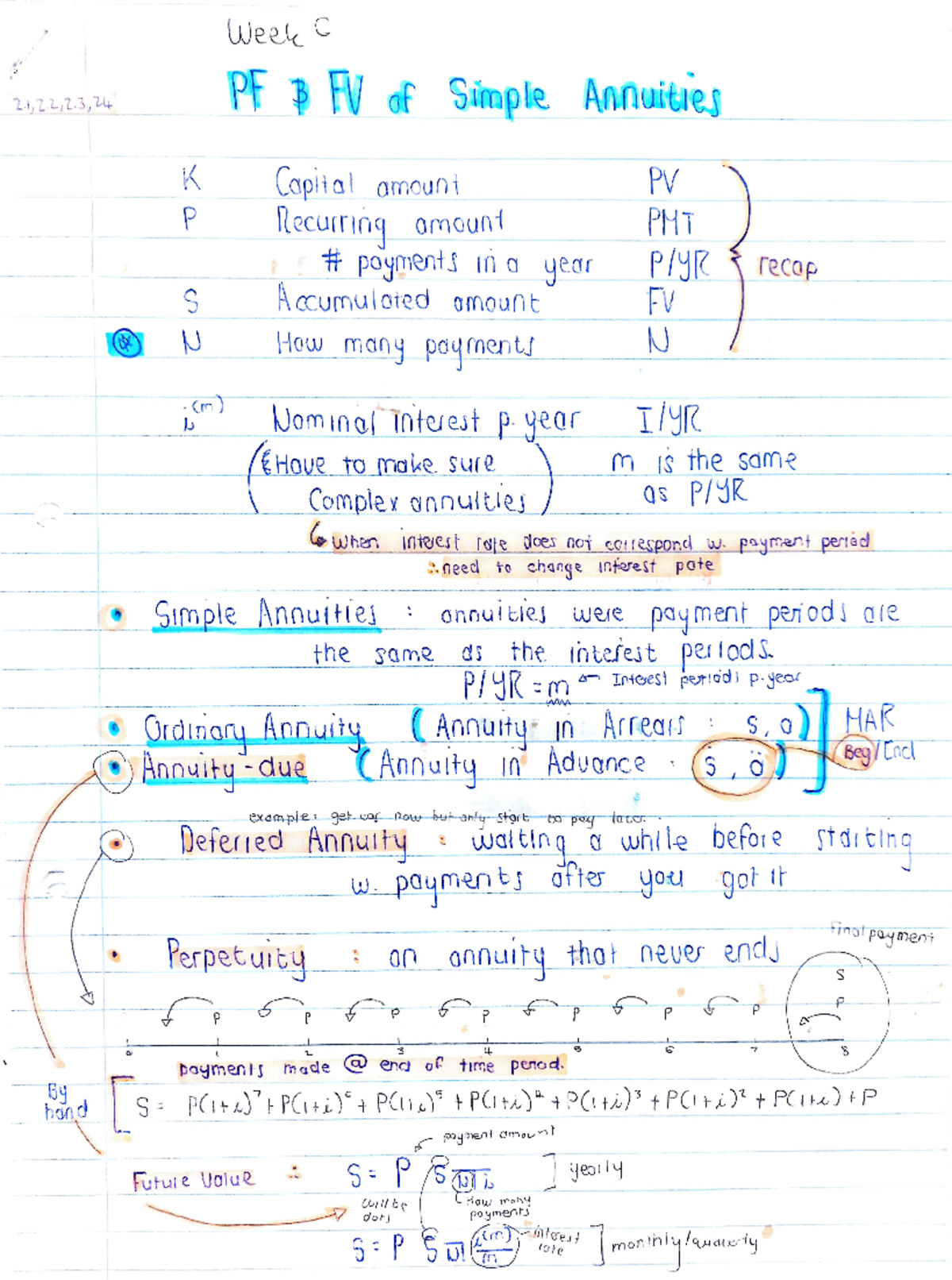TOI 152 - Annuities and Loan Amortization: Study Notes - Studocu