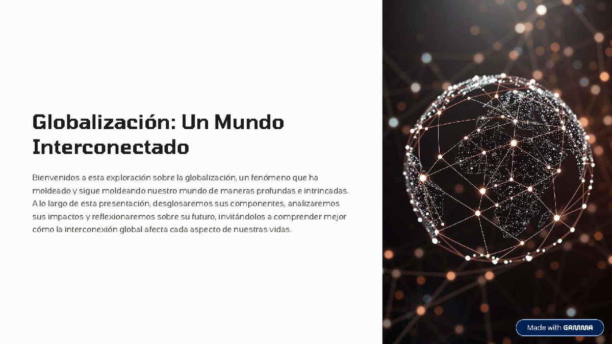 Globalización: Impactos y Desafíos en un Mundo Interconectado - Studocu