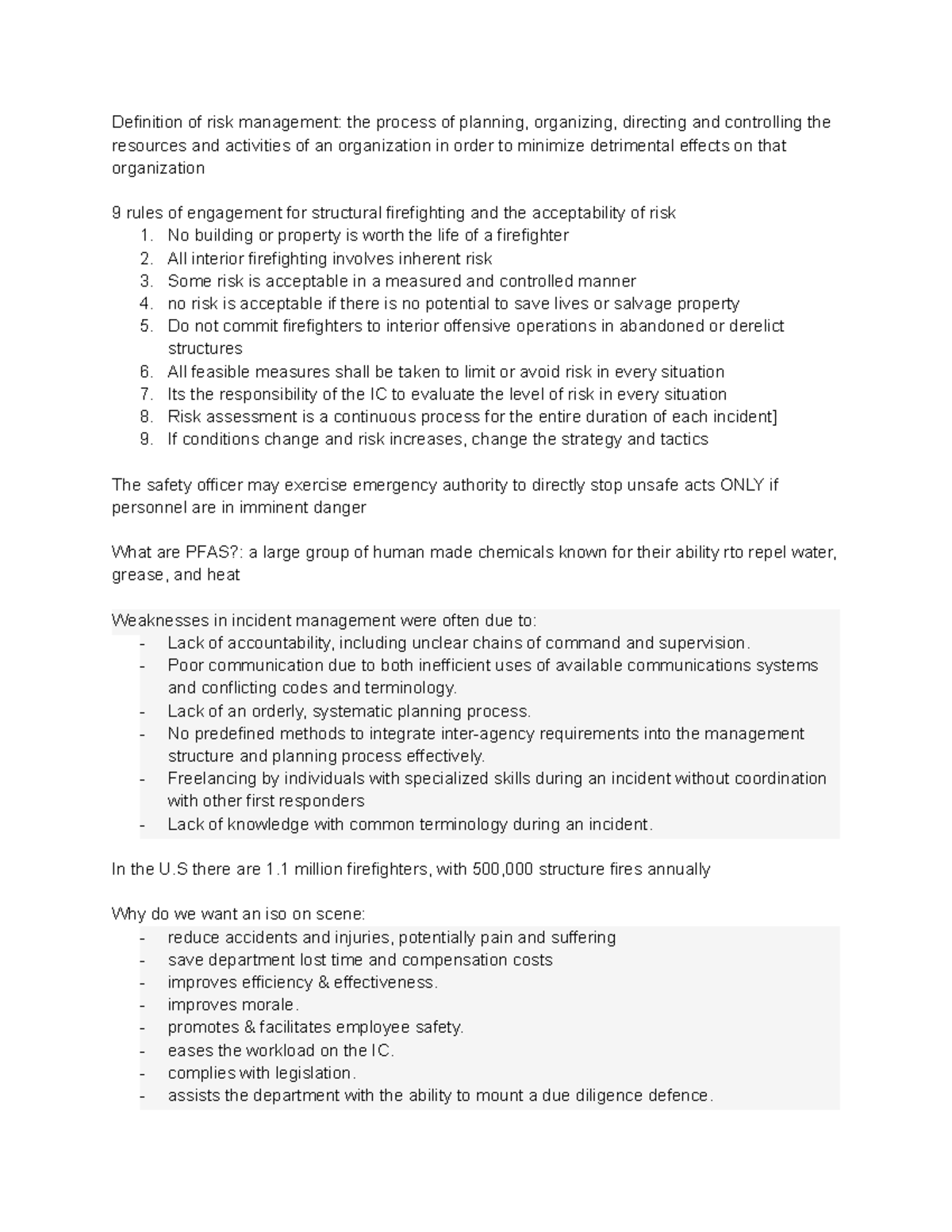 Risk Management & Safety Protocols for Structural Firefighting (FRM 101 ...