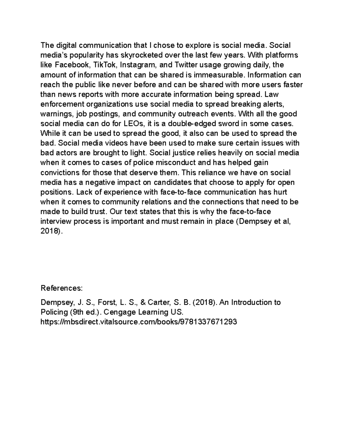2-1 Discussion: The Impact of Social Media on Police Communication ...