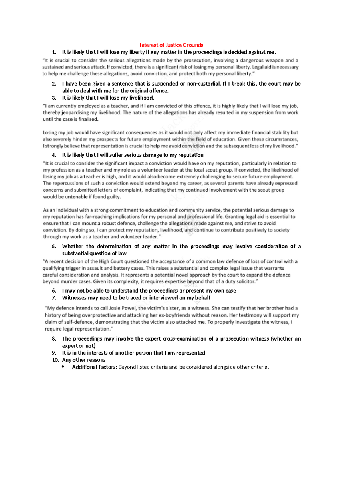 Explanatory Note - Application for Legal Aid (Legal Aid 101) - Studocu