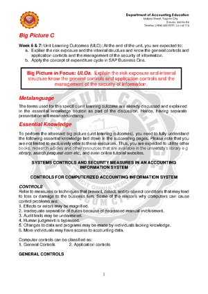 Script - General Ledger Reports - Threats and Controls in General ...