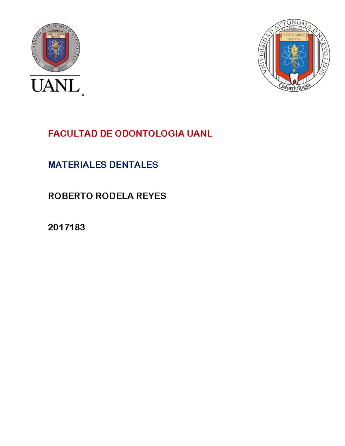 Resumen Materiales Rodela - Anatomía - FACULTAD DE ODONTOLOGIA UANL ...