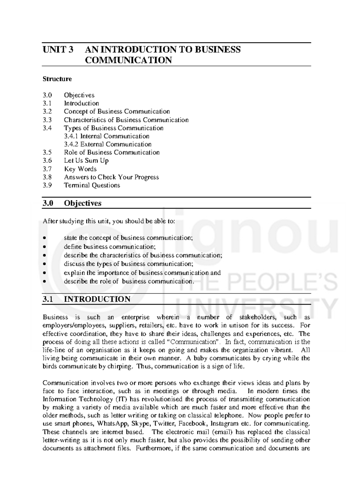 Unit 3: Introduction to Business Communication - Key Concepts ...