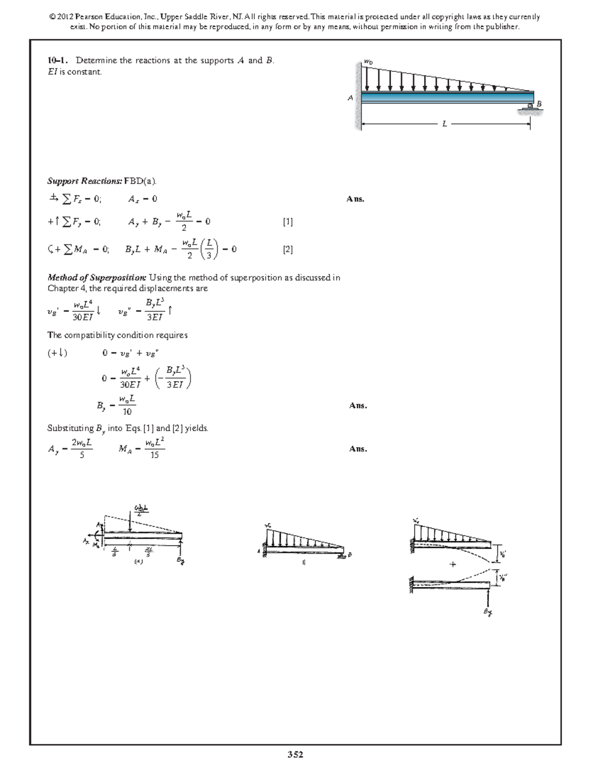 Chapter 10 - Support Reactions and Method of Superposition Analysis ...