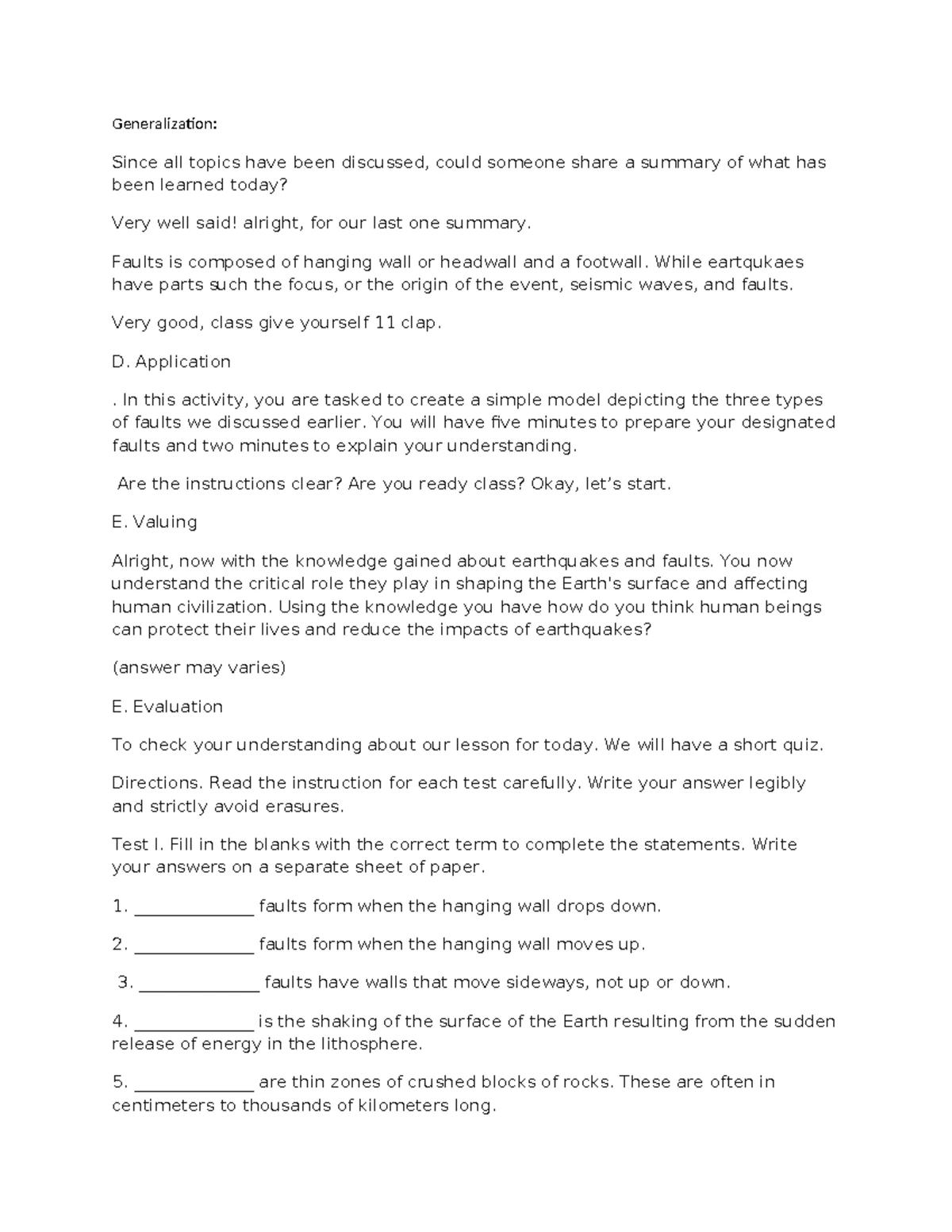 Motivation - Lesson plan - Before we start our lesson, we will first ...