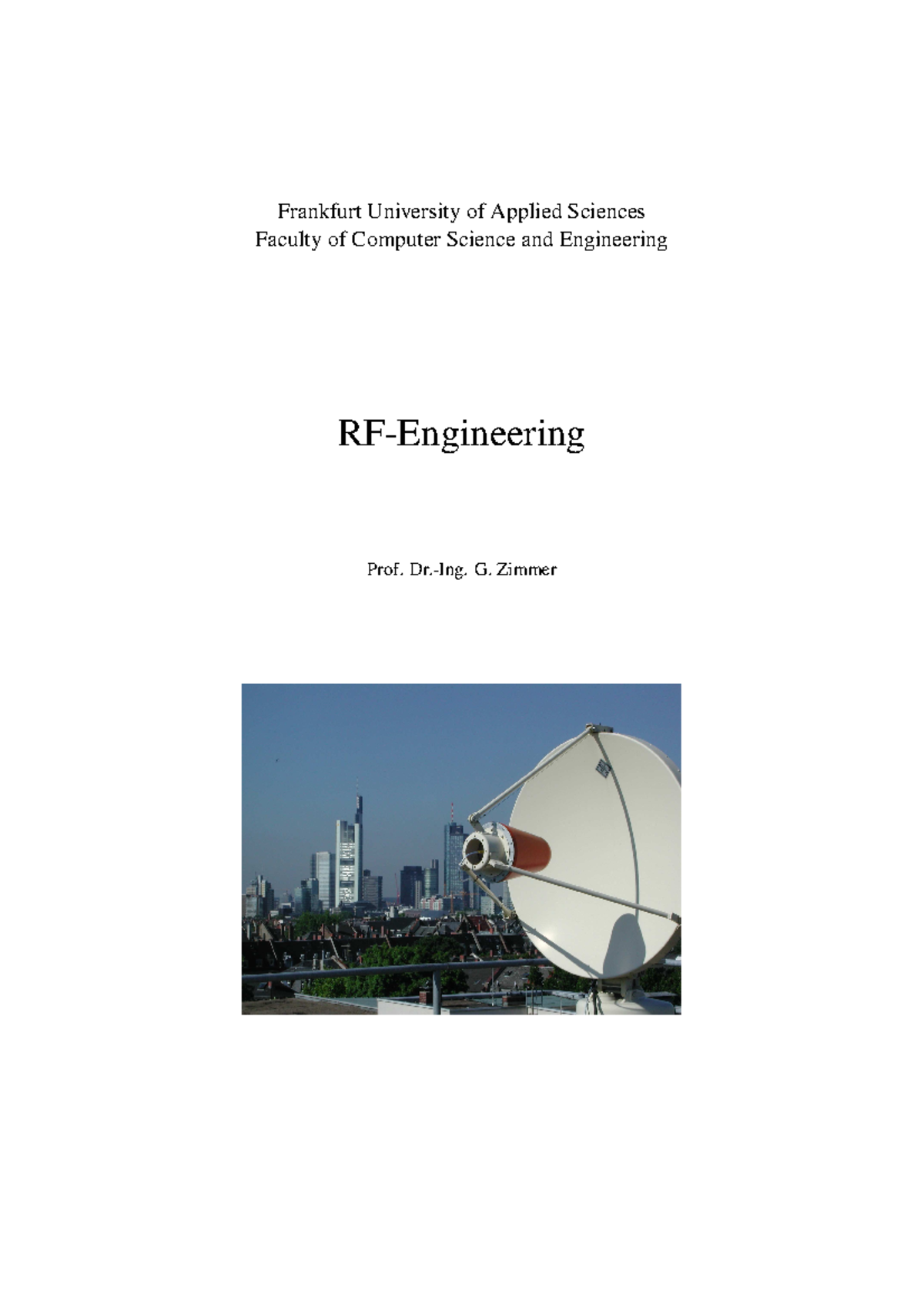 RF Engineering Script - Frankfurt University of Applied Sciences ...