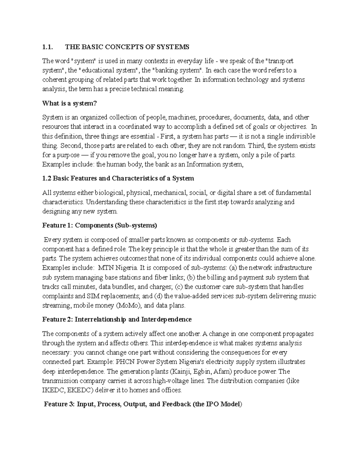 COM 125 Lecture Notes: Understanding Basic System Concepts - Studocu