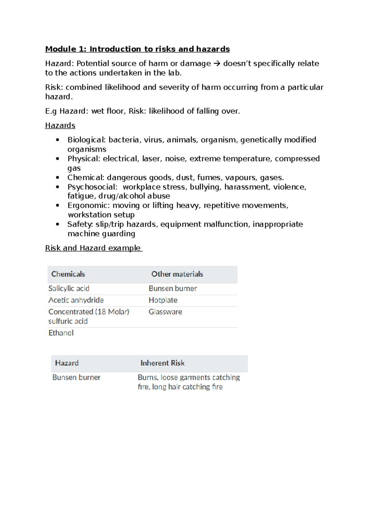 Risk Assessment Management - Module 1: Introduction to risks and ...