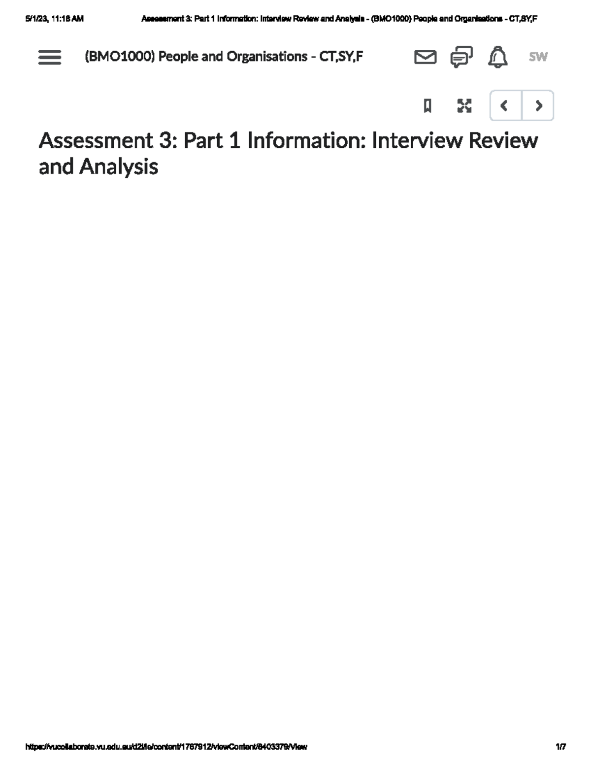 Assessment 3 Part 1: Info Interview Review & Analysis Guide - Studocu