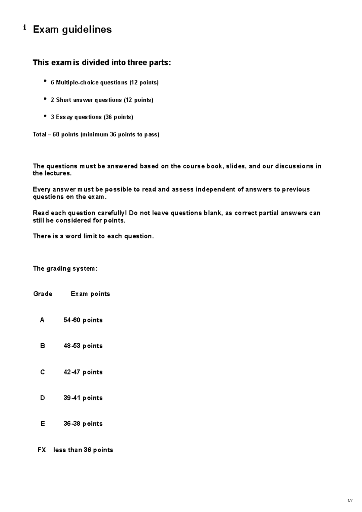 Practice Exam 1 Guidelines for Logistics Management (Course Code ...