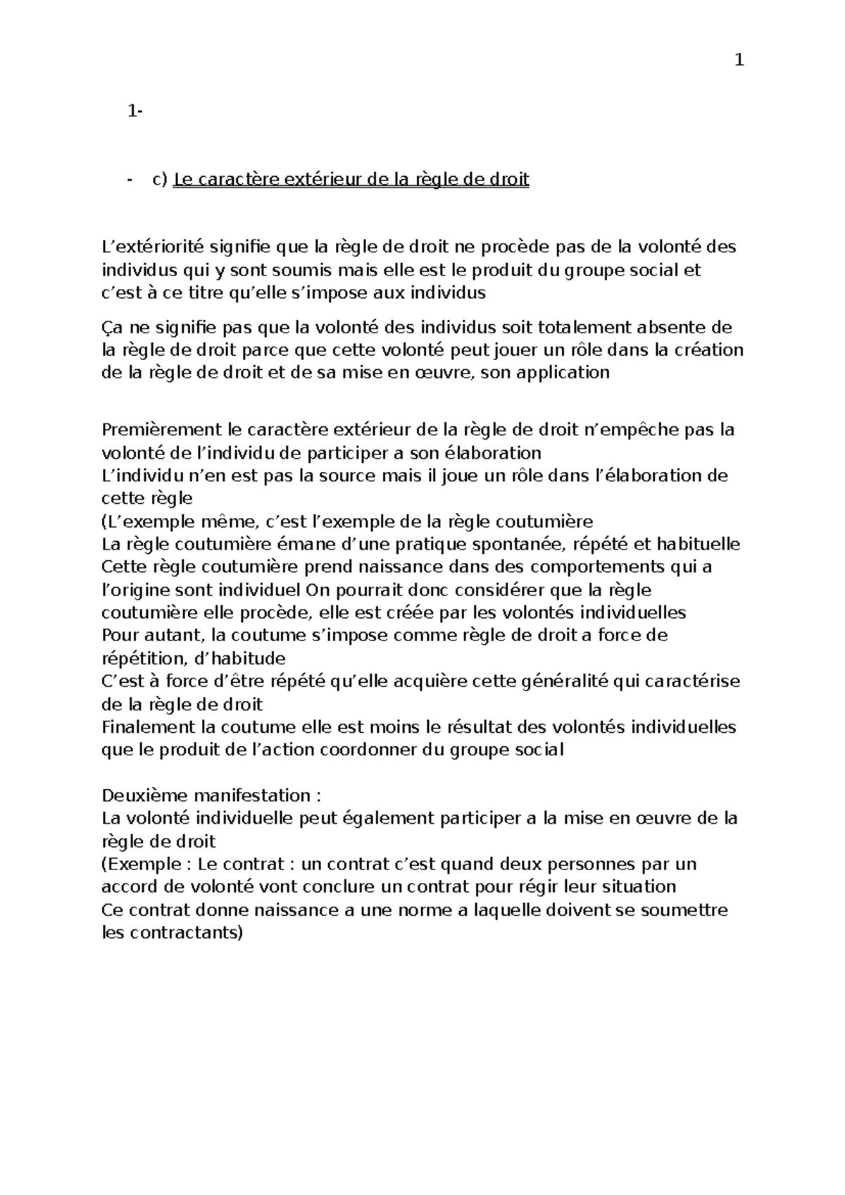Introduction au Droit - Cours Complet (1) - Studocu
