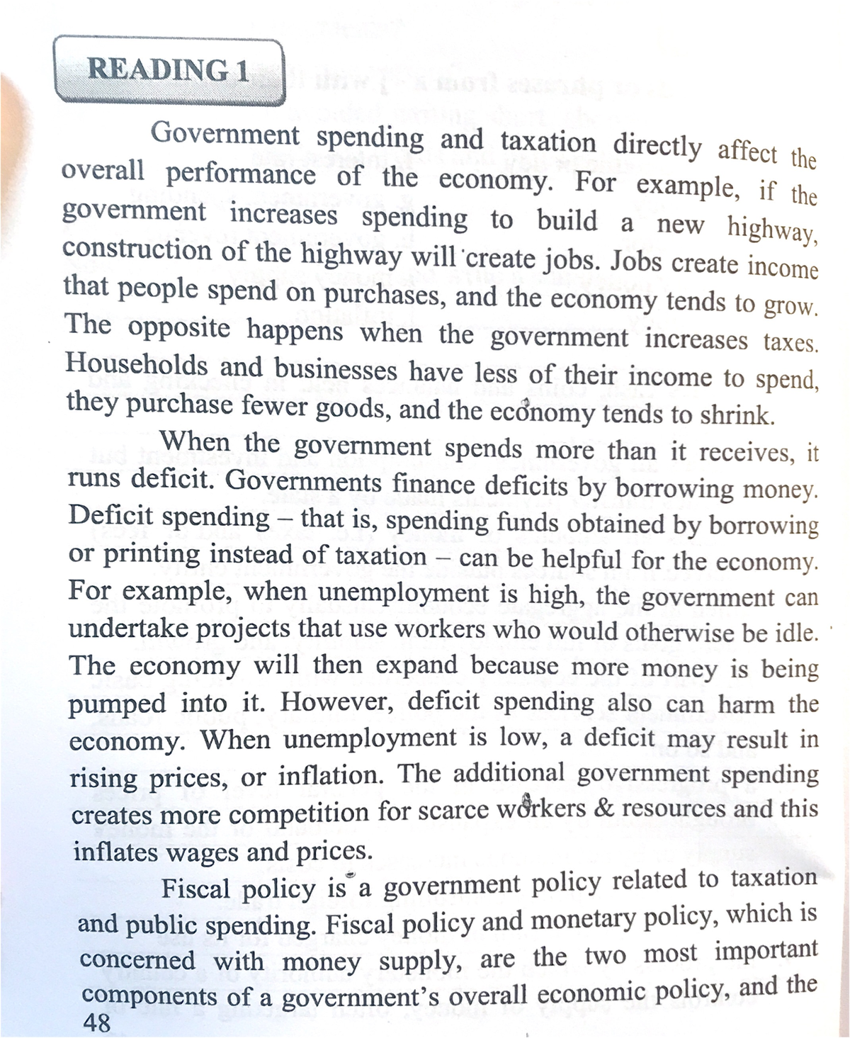 RE 1: Impact of Government Spending & Taxation on Economic Performance ...