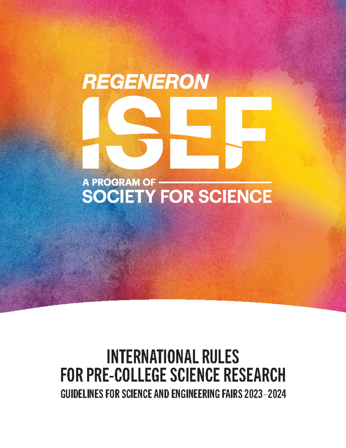 ISEF-2024-Book - ISEF-2024-Book - INTERNATIONAL RULES FOR PRE-COLLEGE ...