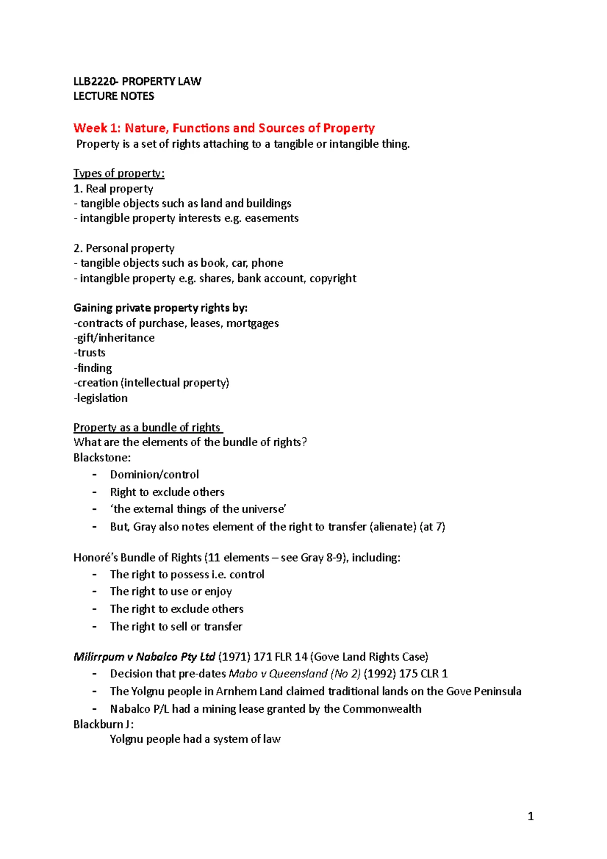Comprehensive Overview of Property Law: Real & Personal Property Types ...