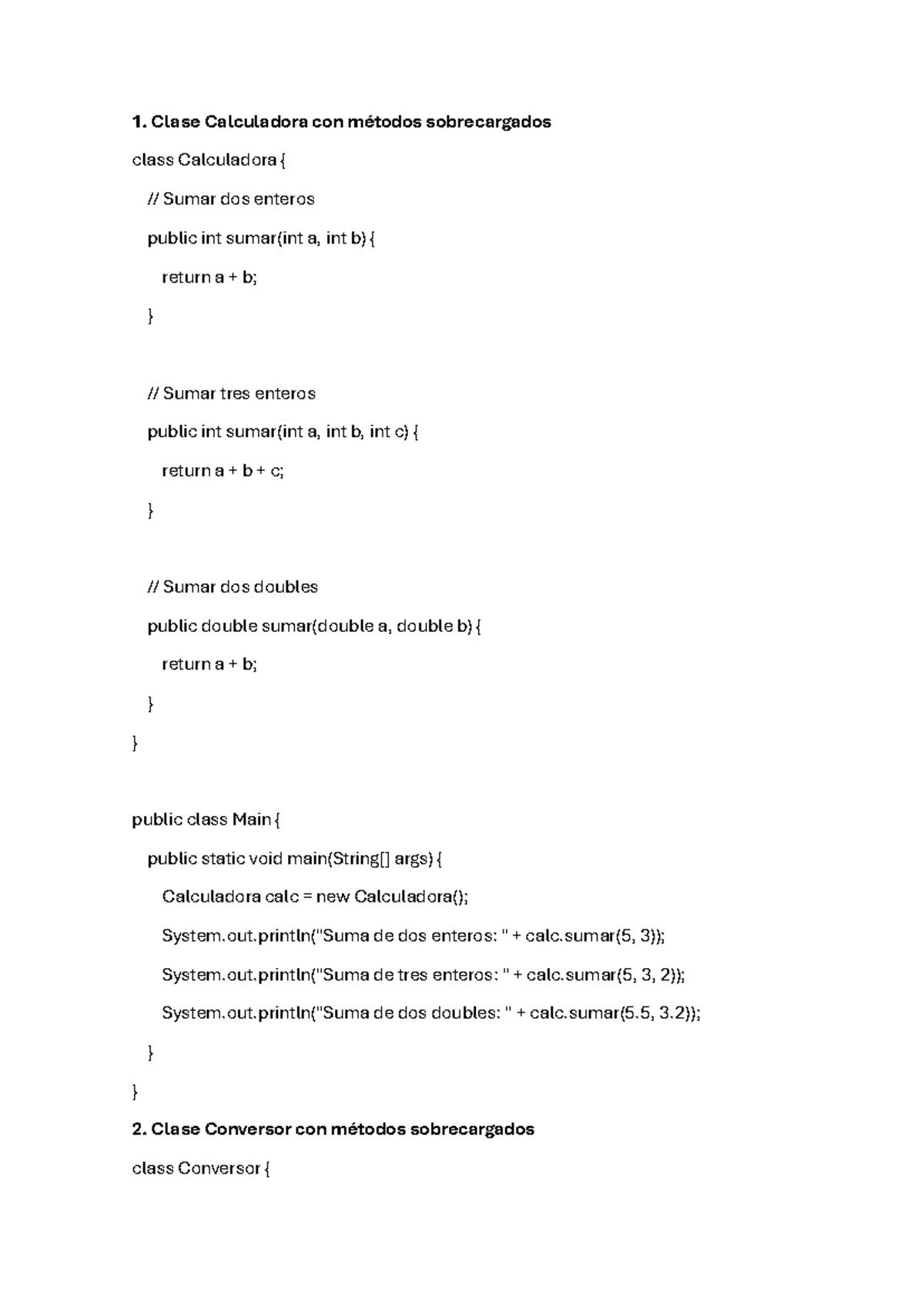 Tarea: Ejercicios de Colecciones en Java - Ejercicio 1 y 2 - Studocu
