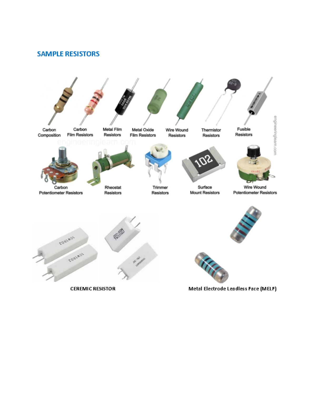 SAMPLE RESISTOR CONNECTIONS: SERIES & PARALLEL METHODS - Studocu