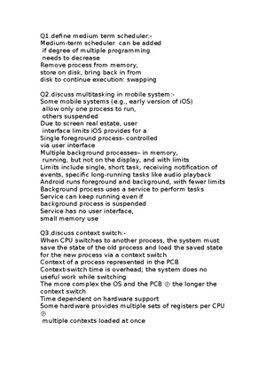 OS Notes - Overview and Key Concepts in Operating Systems - Studocu