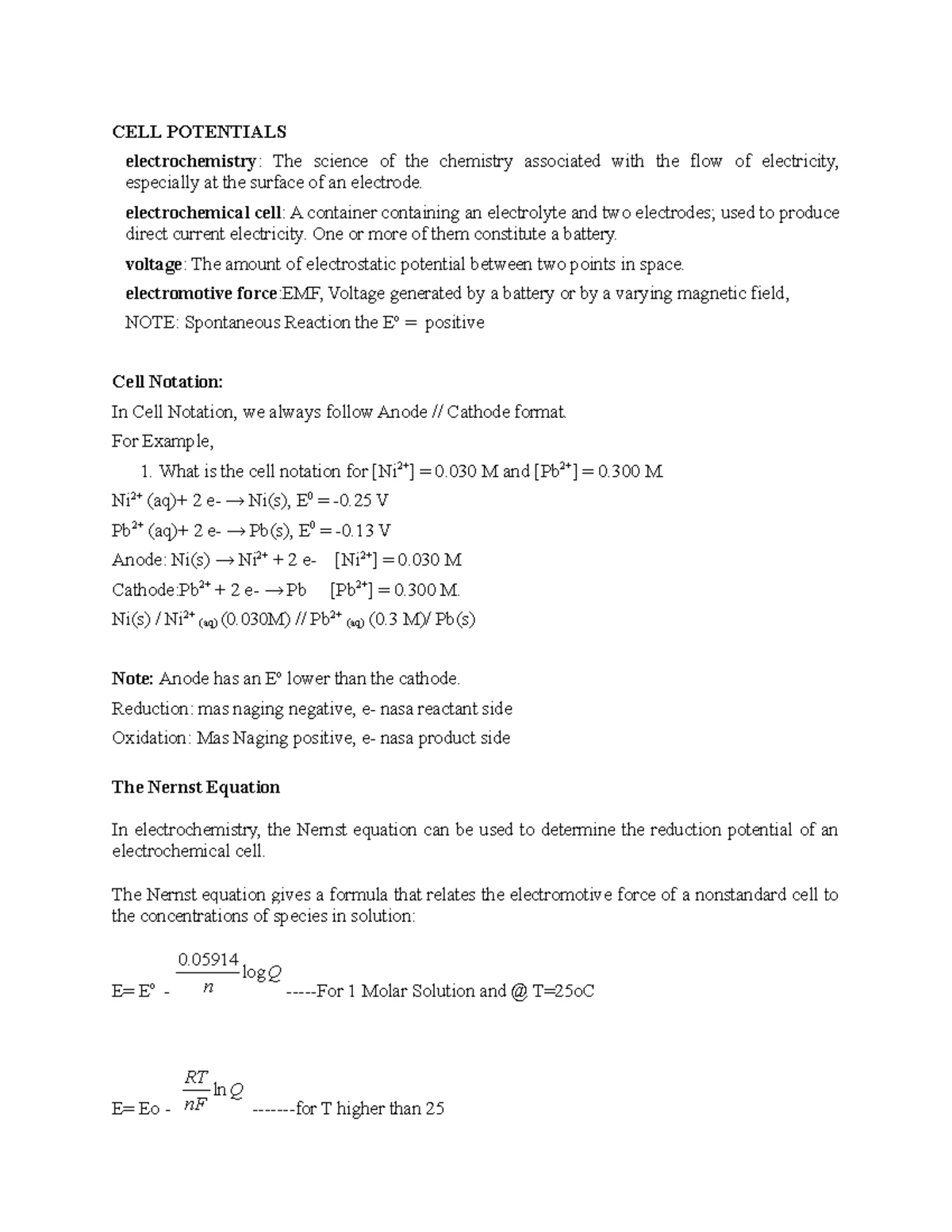 CHEM Practice 18 - Chemistry - WMSU - Studocu