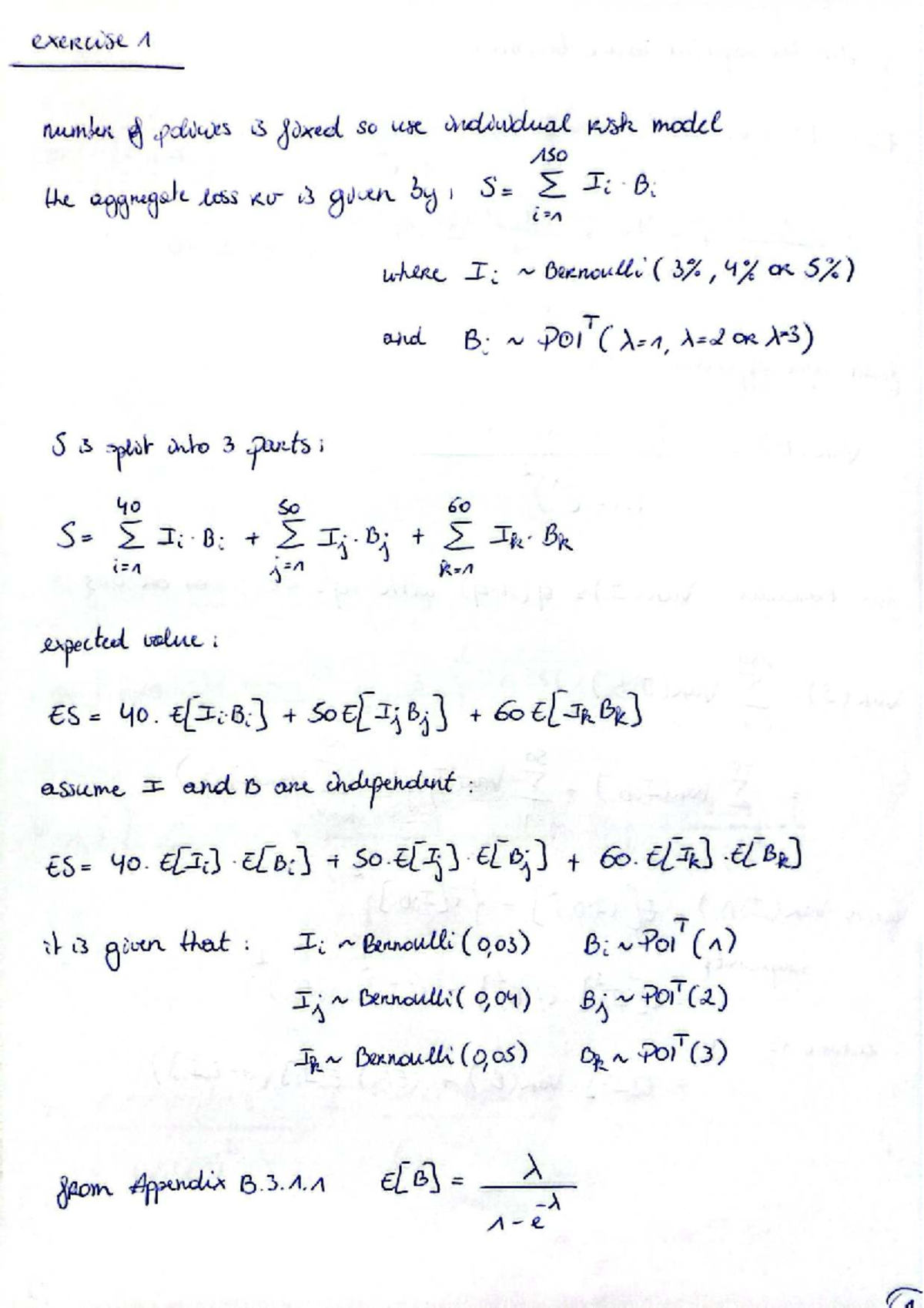 Exercise 1: Individual Kush Model & Expected Value Analysis (Course ...