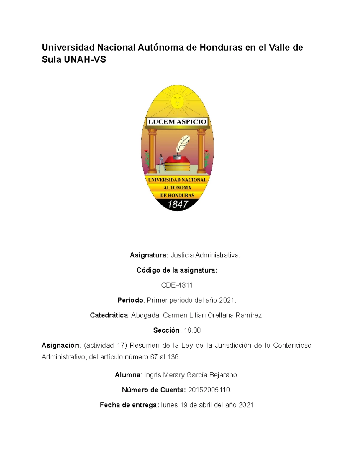 Resumen LGAP - RESUMEN LEY GENERAL DE LA ADMINISTRACIÓN PÚBLICA RESUMEN ...