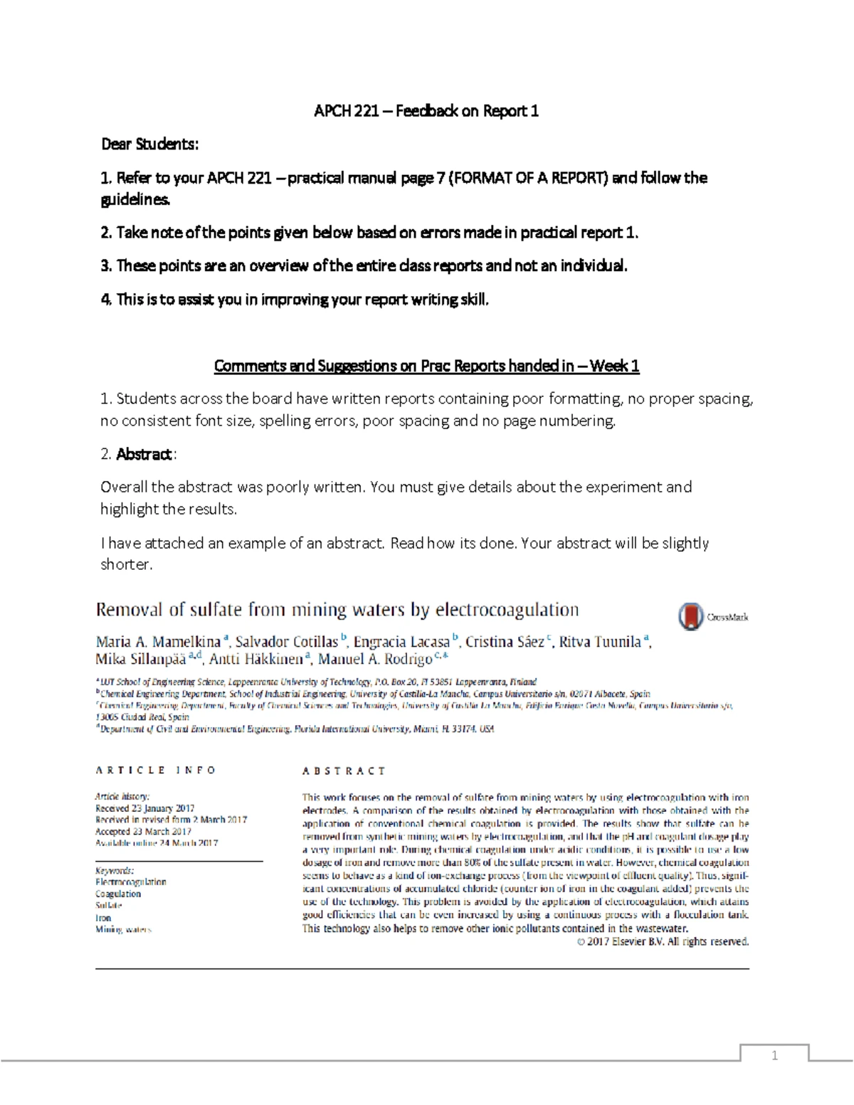 APCH 211 PRAC 9 - Acid Rain Formation and pH Change Analysis - Studocu