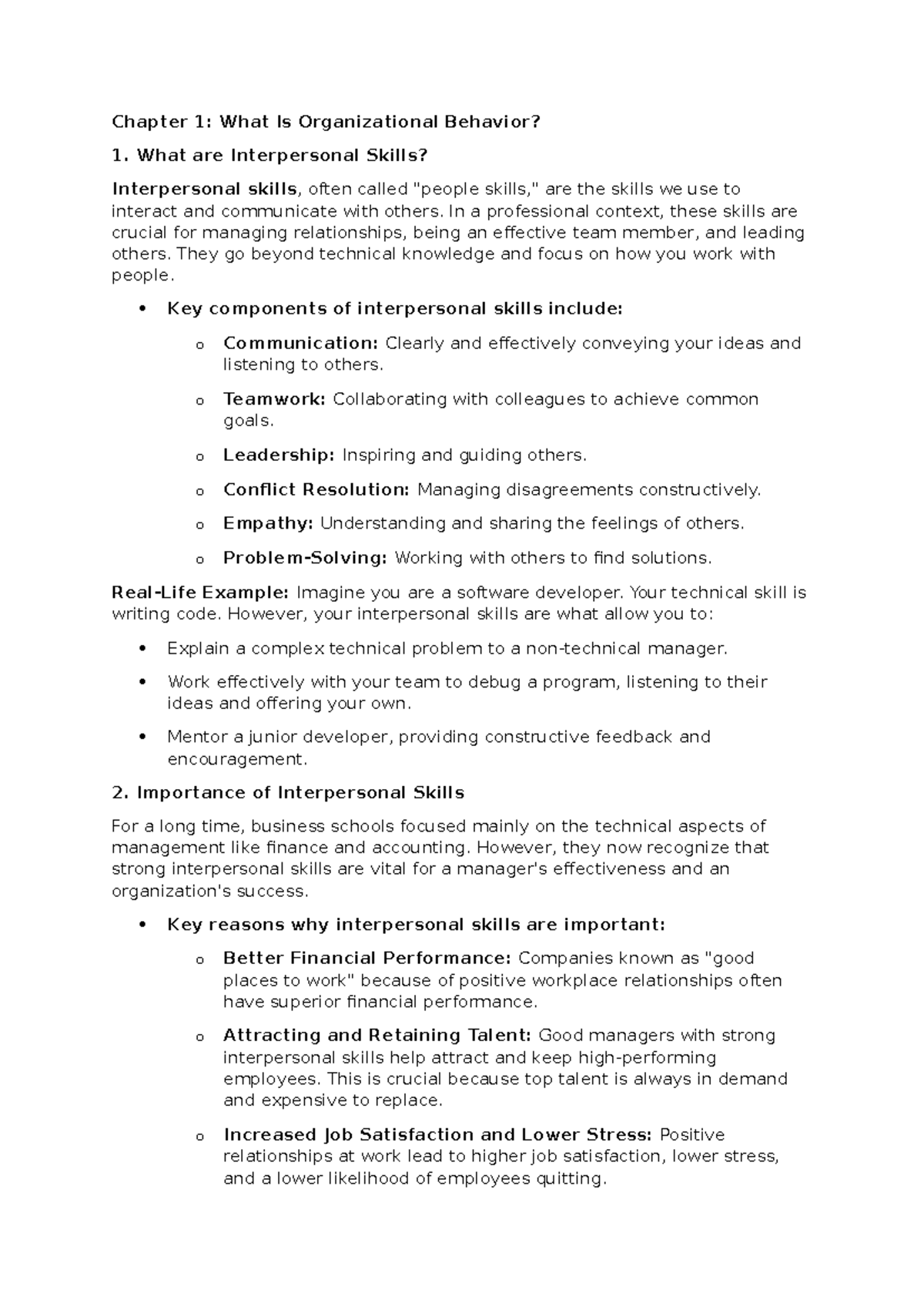 OB 101: Chapter 1 - Understanding Organizational Behavior and ...