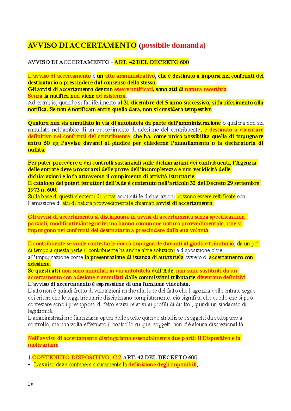 differenza tra avviso di liquidazione e accertamento Avviso di Accertamento - Dettagli e Normativa secondo Art. 42 D.L. 600
