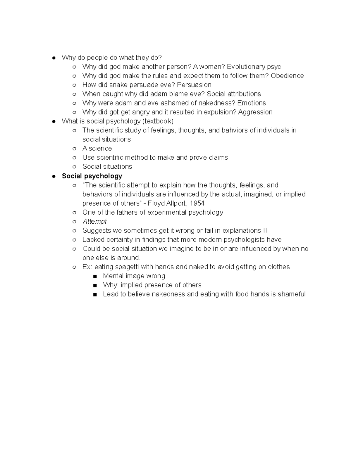 Social Psyc Ch. 1: Key Concepts and Insights in Social Psychology - Studocu
