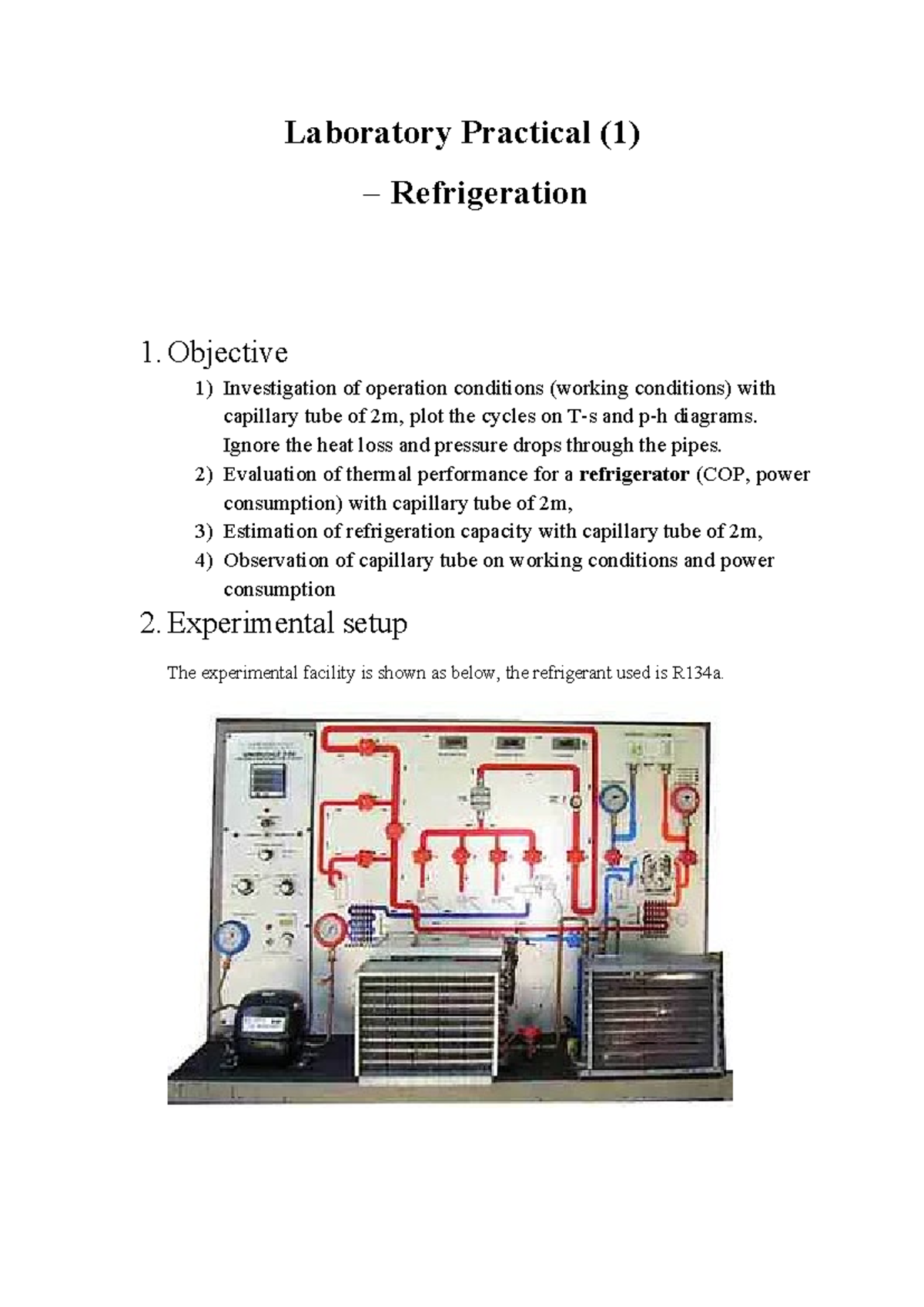 Practical Guide for RRC118S 2024: Laboratory on Refrigeration Basics ...