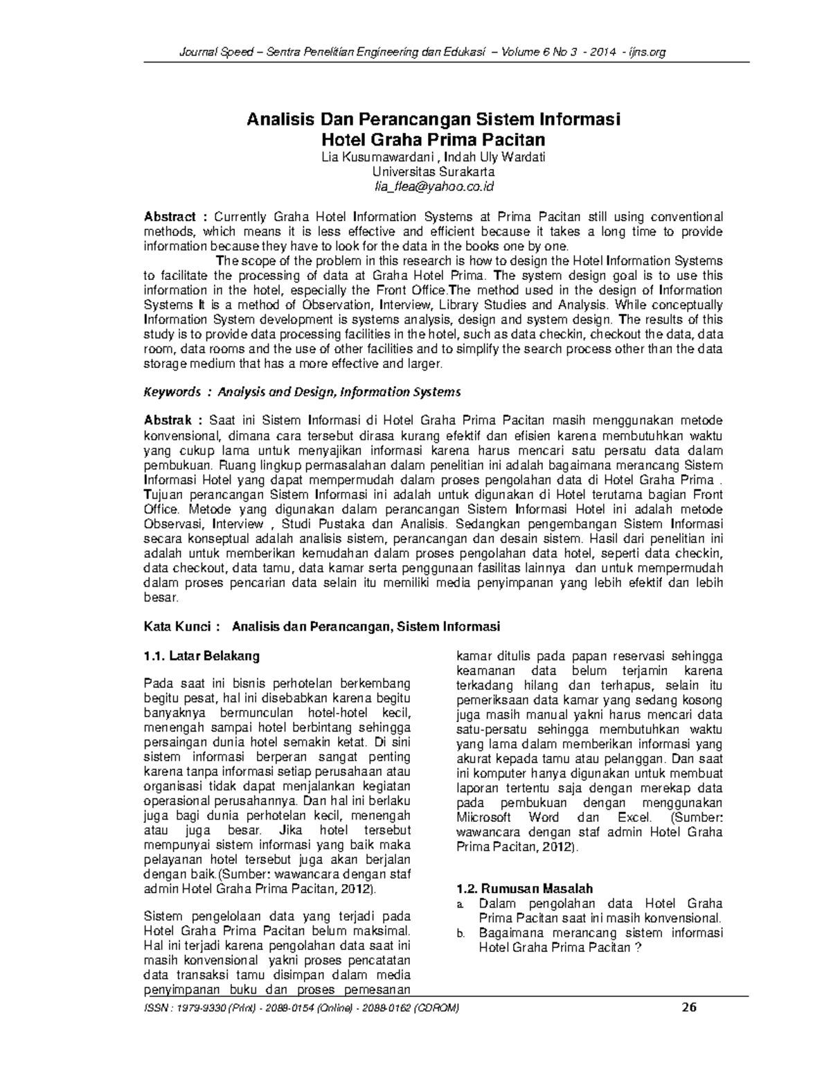 166 321 1 SM - Analysis and Design of Hotel Information System - Studocu
